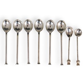 (8 Pc) C.W.F "925" Silver Tea Spoons