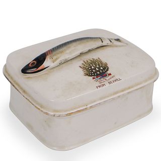 Painted Porcelain Sardine Box