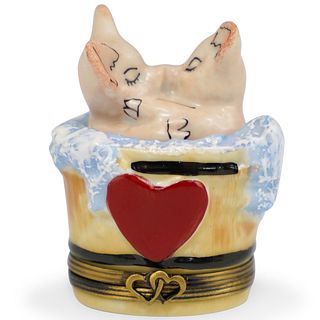 Limoges Je T'aime Porcelain Trinket Box