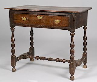 English Jacobean Oak Work Table
