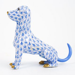 Herend Porcelain Fishnet Dog