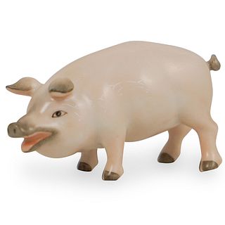 Herend Porcelain Naturalistic Pig
