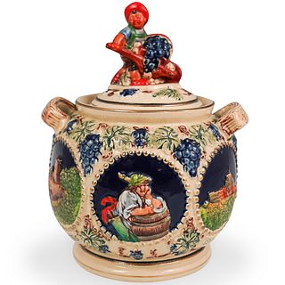 German Porcelain Biscuit Jar