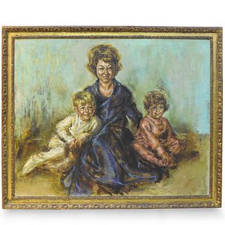 Large Family Portrait Acrylic Painting