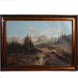 Antique Signed Oil on Canvas