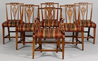Set of 6 English Dining Chairs c. 1800
