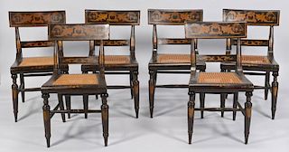 Set of 6 Baltimore Classical Painted Chairs