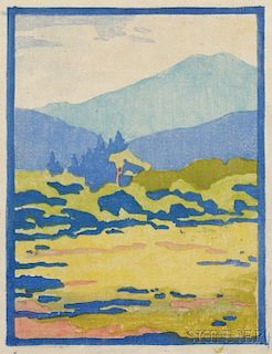 Eliza Draper Gardiner (American, 1871-1955)      Two Landscape Views:  Passaconway