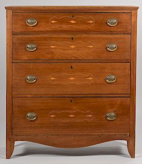 Greene County, TN Inlaid Chest of Drawers