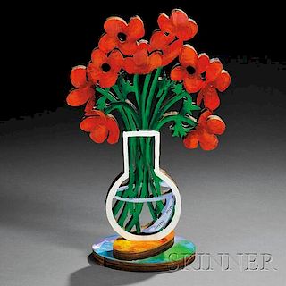 David Gerstein (Israeli, b. 1944)      Double-sided Floral Still Life