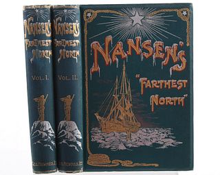 Fridtjof Nansen's "Farthest North" Two Vol C. 1898