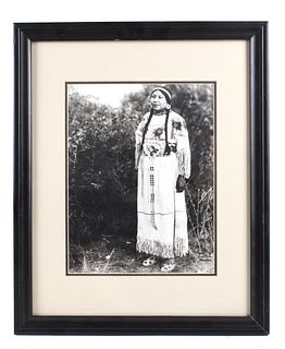 Original Ransier Gelatin Silver Crow Woman Photo