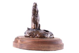 Bob Scriver Original Bronze Sculpture Rex's Gopher