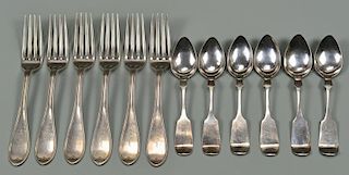 6 Calhoun Nashville spoons plus 6 forks