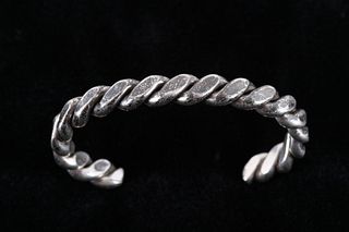 Sterling Silver Filed Chain Bracelet