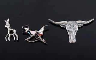 Navajo Sterling Silver Pin Collection