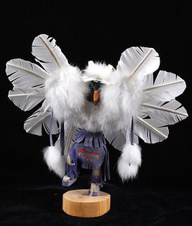 Signed Hopi Kachina Eagle Dancer Doll