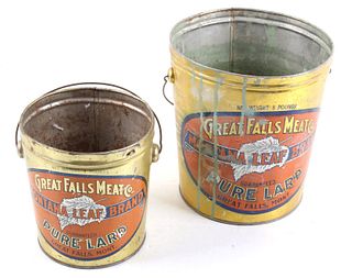 Great Falls Meat Co. Leaf Brand Steel Buckets