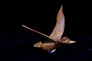 1988 Hand Carved Duck Decoy by Boegler