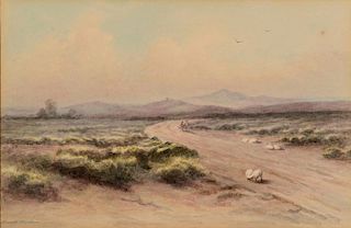 Maria Howard Weeden, watercolor landscape