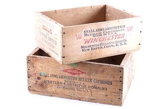 Collection of Western & Winchester Ammo Crates