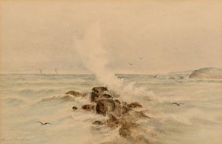 Maria Howard Weeden, Watercolor Seascape