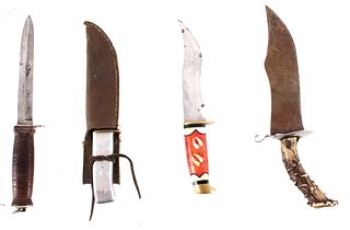 Four Knives Clip, Trailing, and Spear Point