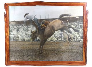 Original Doubleday Montana Rodeo Photograph RARE