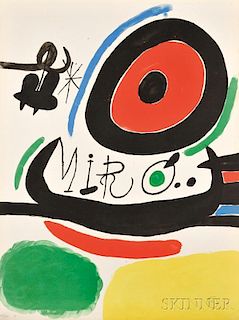 Joan Miró (Spanish, 1893-1983)      Poster for the Exhibition Tres Libros, Osaka