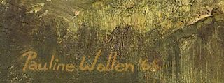 Pauline Wallen, oil on canvas, Smokey Mtns