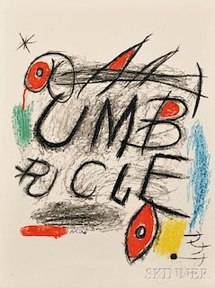 Joan Miró (Spanish, 1893-1983)      Poster for the Film Umbracle