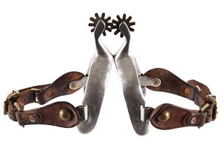 Leather and Steel Cowboy Spurs