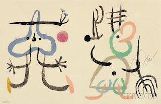 Joan Miró (Spanish, 1893-1983)      Plate   from L'ENFANCE D'UBU