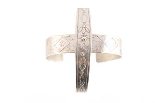 1890 Fred Harvey Navajo Sterling Silver Bracelets