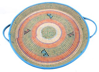 Zulu African Tribal Hand Woven Basket