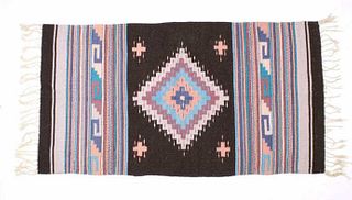 Hand Woven Zapotec Native American Wool Rug