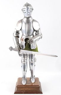 Full Set of Decorative Medieval Plate Armor Statue