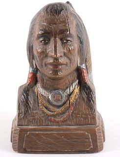 Porcelain Bust Ceramic Indian Head