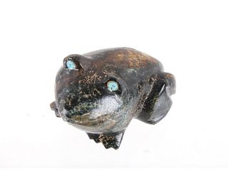 Zuni Hand Carved Stone Frog Effigy