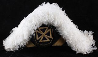 Masonic Bicorn Hat with Black Case EARLY 1800-1900