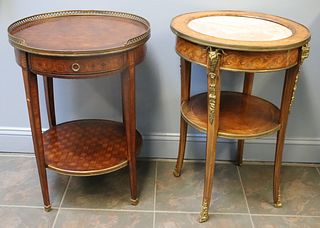 2 Antique French Bronze Mounted Tables.