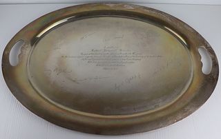 STERLING. Reed & Barton Sterling Oval Tray.