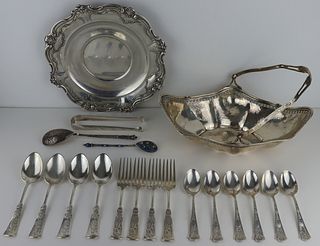 STERLING. Assorted American and Russian Silver.