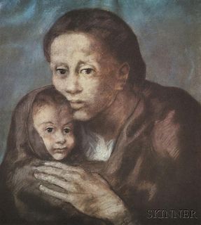 After Pablo Picasso (Spanish, 1881-1973)      Mother and Child with Shawl