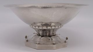 STERLING. Georg Jensen Pedestal Bowl, no. 181.