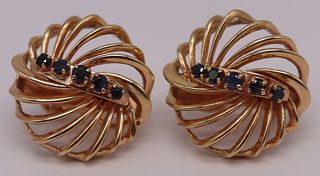 JEWELRY. Retro/Vintage 14kt Gold and Sapphire