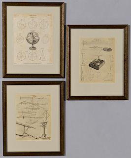 3 Framed Scientific Prints