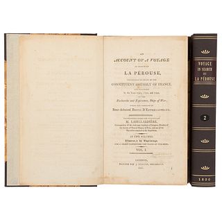 Labillardière, M. An Account of a Voyage in Search of La Pérouse. London: J. Debrett, Piccadilly, 1800. Pieces: 2.