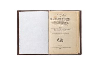 Torre, Juan de la. La Villa de Guadalupe Hidalgo. México: Imprenta de I. Cumplido, 1887. Seven lihtographs and plicated map.
