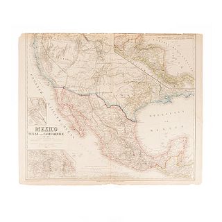 Kiepert, Heinrich. Mexico, Texas und Californien. Weimer: Geographischen Instituts, ca. 1853. Engraved map, 21.3 x 24.8" (54.3 x 63 cm)